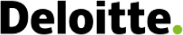 The logo for deloitte is shown in black and white.